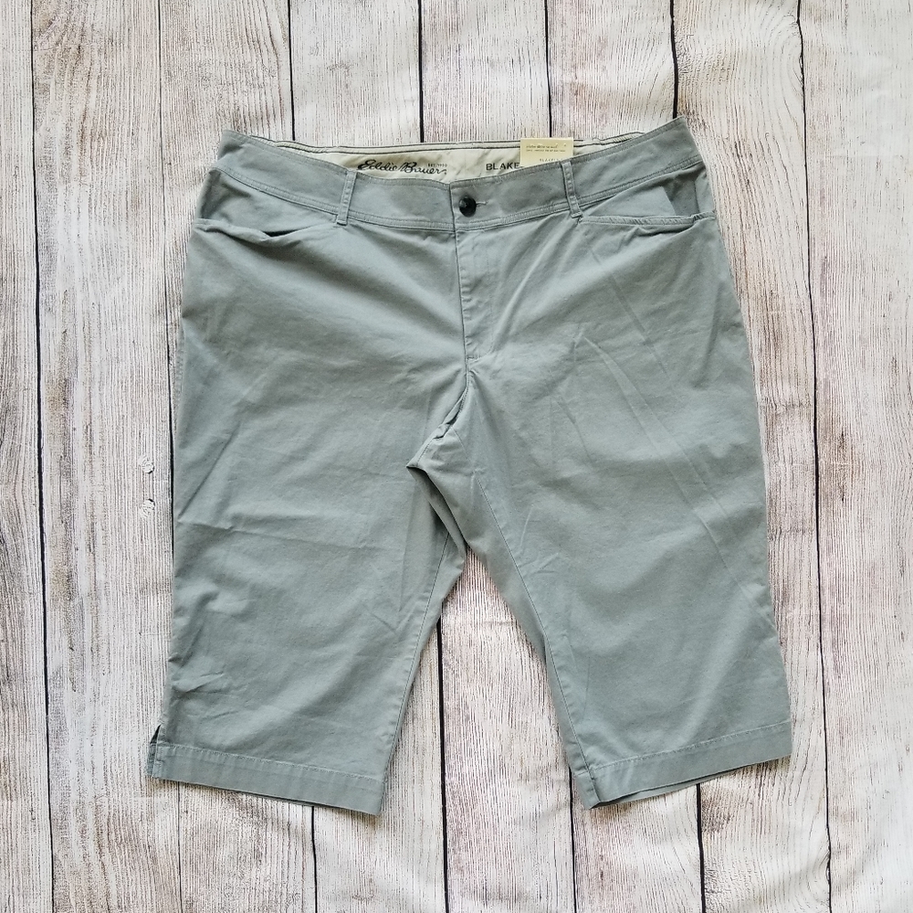 Grey Eddie Bauer Knee Length Shorts NWT